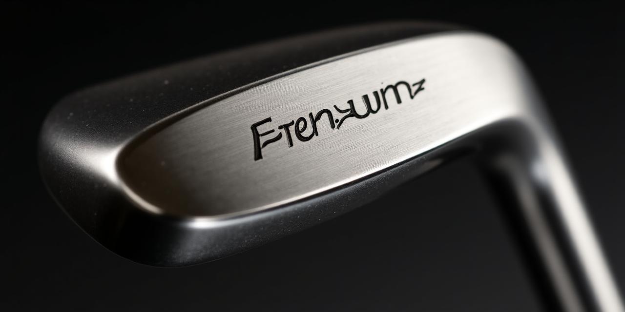 Gros plan sur la tête d'un fer forgé Férum Swings montrant le grain du métal et la finition main